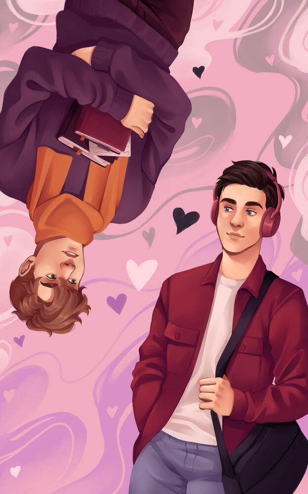 Cover Illustration for Upside Down by N.R.Walker