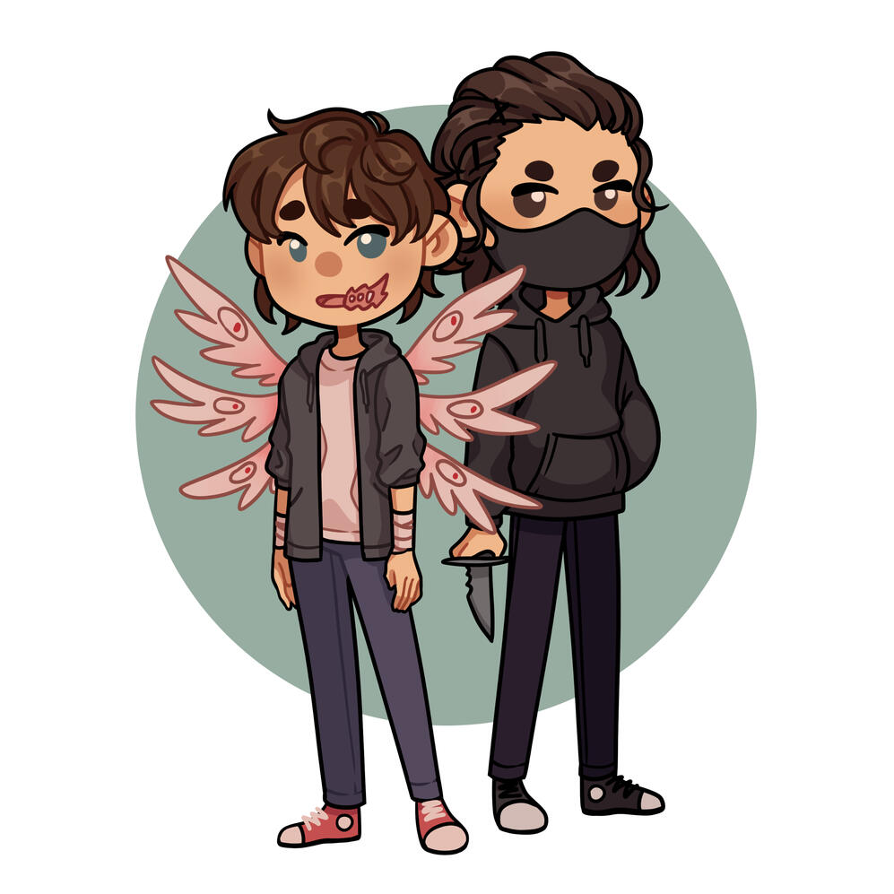 Hell Followed with Us charm designed for Dazzling Bookish Shop