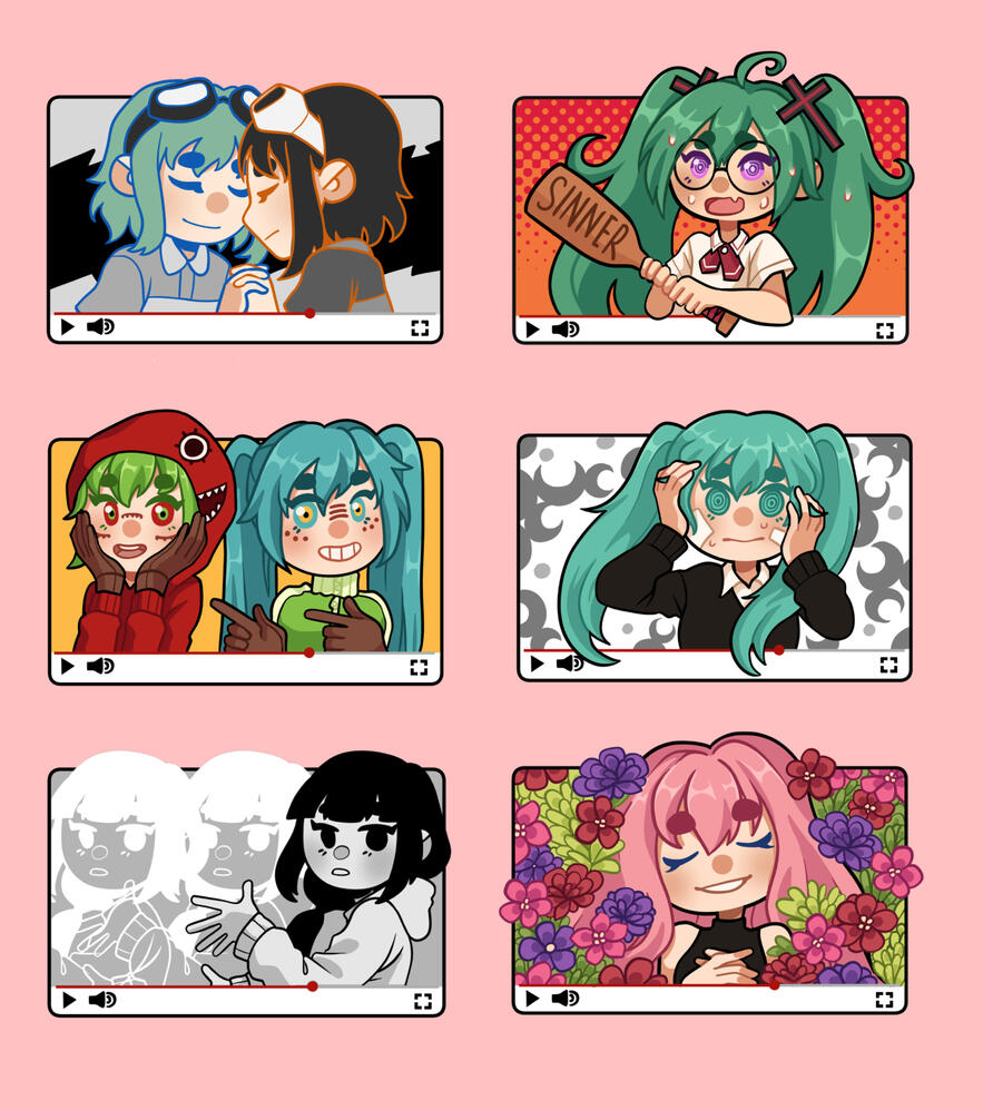 Vocaloid Songs Acrylic pins